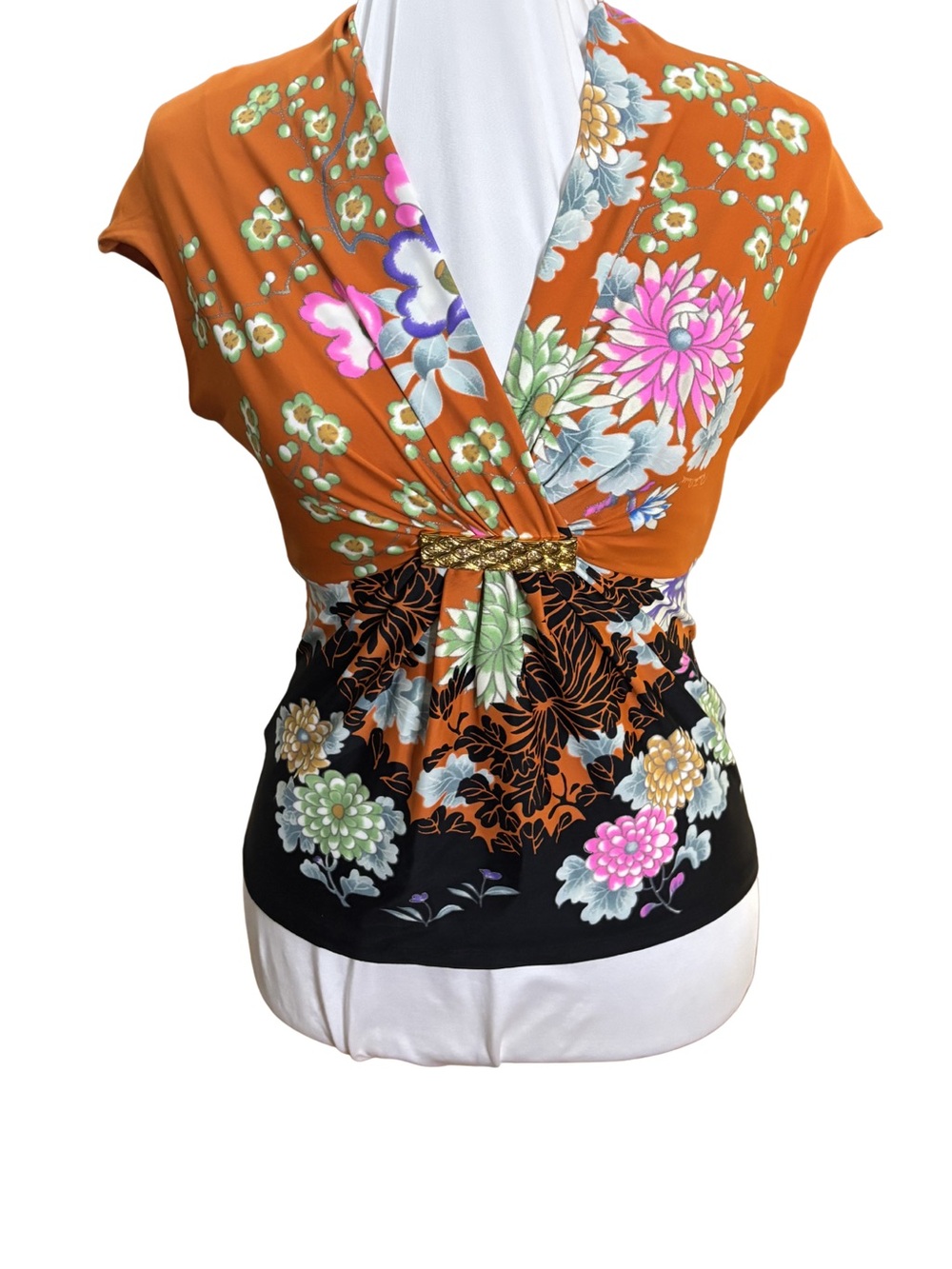 Roberto Cavalli 2008 Chinoiserie Print Top